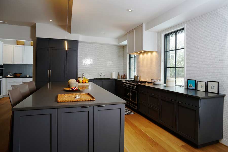 navy blue cabinets