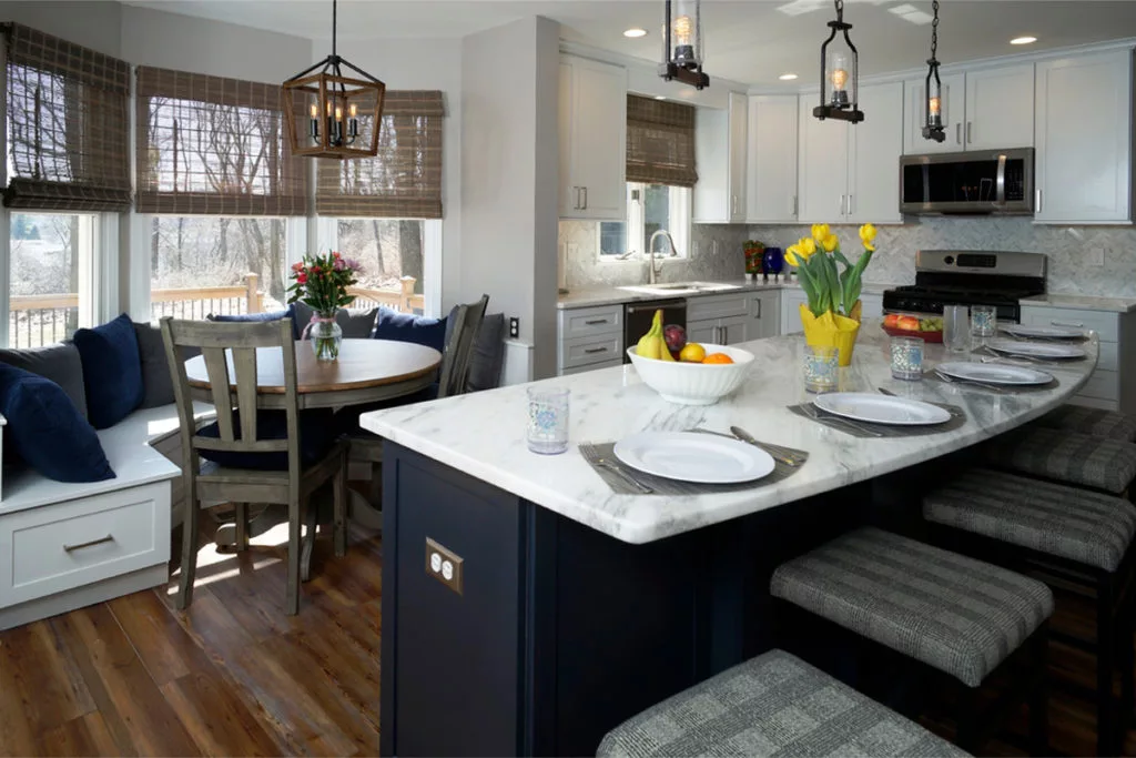 Maximize square footage to create a fully functional kitchen space.